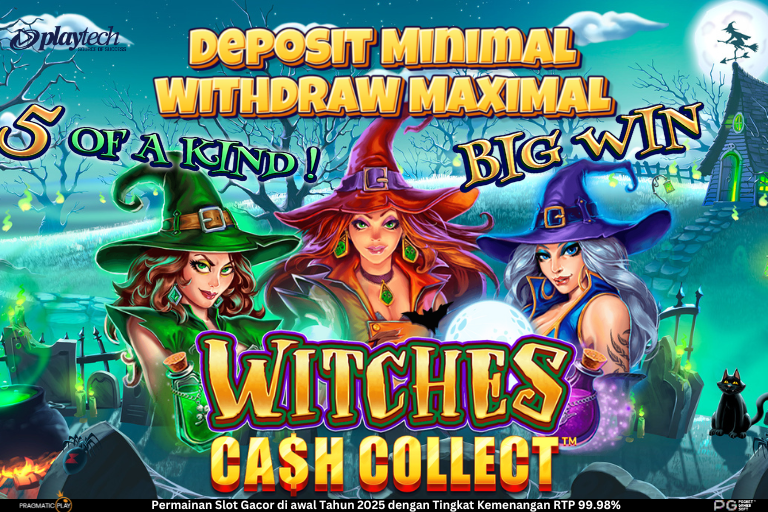 Witches Cash Collect: Slot Mistis Penuh Sihir dan Koin